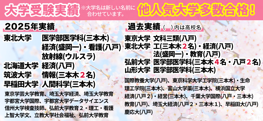大学入試実績